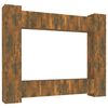 vidaXL 8 Piece TV Cabinet Set Smoked Oak Engineered Wood