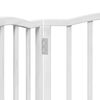 vidaXL Dog Gate Foldable 3 Panels White 150 cm&nbsp;Poplar Wood