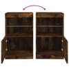 vidaXL Sideboard with LED Lights Smoked Oak 41x37x67 cm