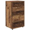 vidaXL Storage Cabinets 2 pcs Old Wood 60 x 48 x 105 cm