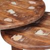 vidaXL Nesting Coffee Tables 3 pcs Multicolour Solid Reclaimed Wood