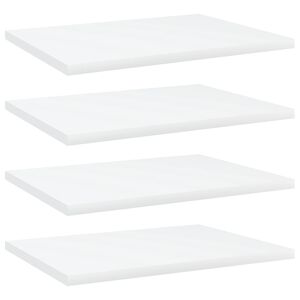 vidaXL Bookshelf Boards 4 pcs White 40x30x1.5 cm Engineered Wood