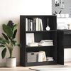 vidaXL Bookshelf Black Oak 80 x 24 x 109 cm Engineered Wood
