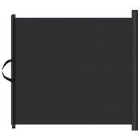 vidaXL Retractable Pet Gate Black 82.5x125 cm