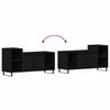 vidaXL TV Cabinet Set Black Oak 100 x 35 x 55 cm Engineered Wood