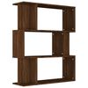 vidaXL Book Cabinet/Room Divider Brown Oak 80x24x96 cm Engineered Wood