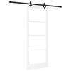 vidaXL Sliding Door ORKDAL White and Black 83 x 211 cm