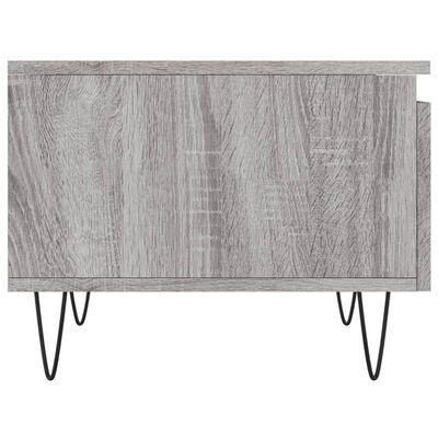 vidaXL Coffee Table Grey Sonoma 50x46x35 cm Engineered Wood