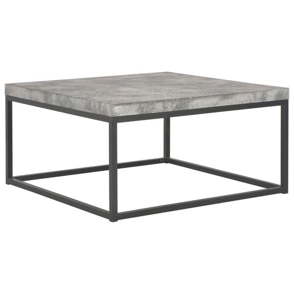 vidaXL Coffee Table 75x75x38 cm Concrete Look