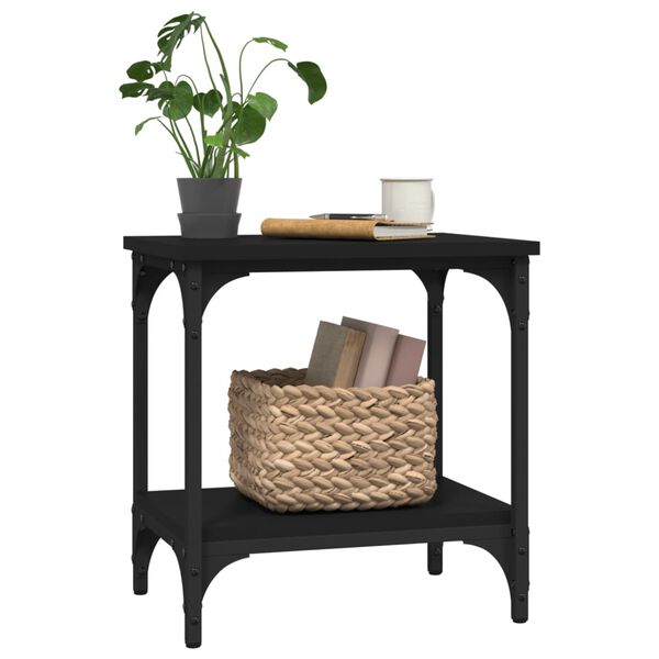 vidaXL Side Table Black 40x30x42 cm Engineered Wood