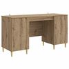 vidaXL Desk Artisan Oak Engineered Wood 142.5 x 50 x 75 cm