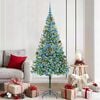 vidaXL Artificial Christmas Tree with Stand Green 180 cm PVC and Steel
