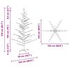 vidaXL Wooden Christmas Tree with Stand Brown 210 cm Solid pine wood