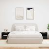 vidaXL Bedside Cabinets with LED Lights 2 pcs Black 50x40x45 cm