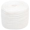 vidaXL Multipurpose Utility Rope 8 mm 50 m White PP 420 kg Max Load