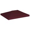 vidaXL Gazebo Top Cover 310 g/m&sup2; 3x4 m Bordeaux