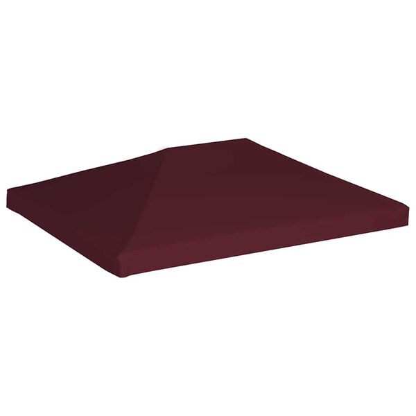 vidaXL Gazebo Top Cover 310 g/m&sup2; 3x4 m Bordeaux