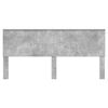 vidaXL Headboard with Headboard Concrete Grey 200 cm Engineered wood