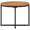 vidaXL Coffee Table 45x45x35 cm Solid Wood Acacia and Iron