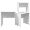 vidaXL Nesting Coffee Tables 3 pcs White Engineered Wood