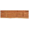 vidaXL Wall Shelf 90x30x2.5 cm Rectangular Solid Wood Acacia Live Edge