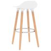 vidaXL Bar Chairs 2 pcs White