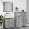vidaXL Bathroom Furniture Set Manual 3 pcs Grey Sonoma Engineered Wood
