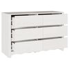 vidaXL Chest of Drawers with Drawer Drammen White 111 x 43 x 73.5 cm
