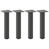 vidaXL Coffee Table Legs 4 pcs Anthracite 30-32 cm Steel