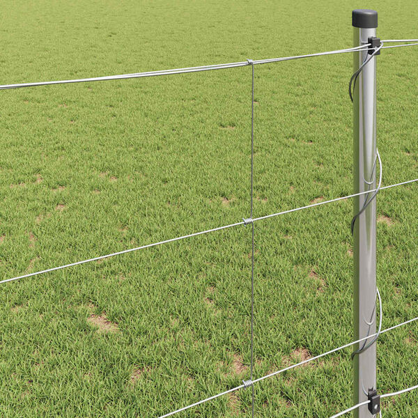 vidaXL Field Fence Silver 50 x 1 m Galvanised steel