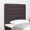 vidaXL Headboard with Headboard Dark Brown 100 cm Faux Leather