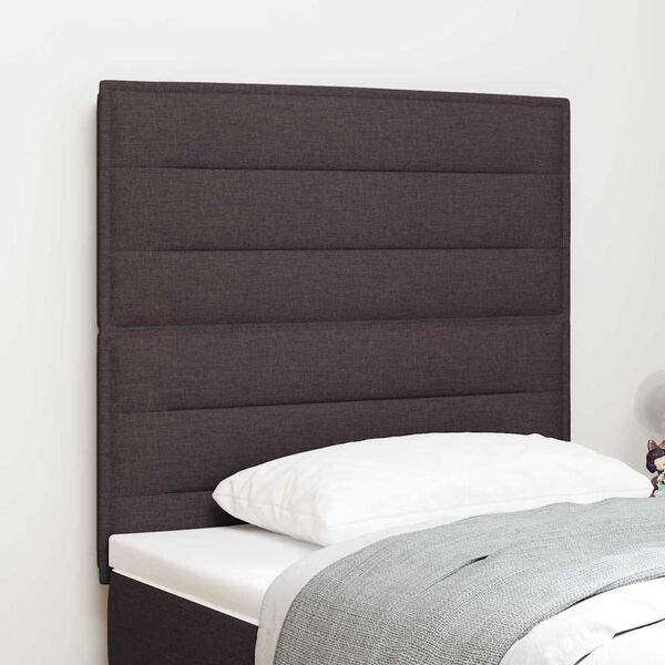 vidaXL Headboard with Headboard Dark Brown 100 cm Faux Leather