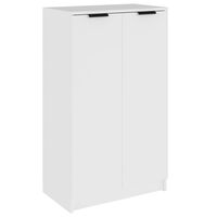 vidaXL Shoe Cabinet White 59x35x100 cm Engineered Wood