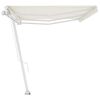 vidaXL Freestanding Manual Retractable Awning 600x300 cm Cream