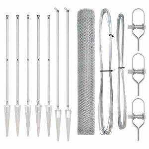 vidaXL Welded Wire Fence with Spikes 10 x 1.4 m (W x H)