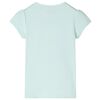 Kids' T-shirt with Cap Sleeves Light Mint 140