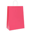 vidaXL Paper Bags 250 pcs with Handles Pink 32x17x44 cm