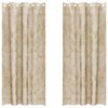 vidaXL Velvet Curtains 2 pcs Cream 245 x 140 cm Velvet