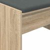 vidaXL Hall Bench with Cushion Sonoma Oak 63 x 38 x 40 cm