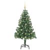 vidaXL Christmas Tree with 150 LEDs with Stand Green 150 cm PVC