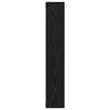 vidaXL Wall Shelf Black Oak 36x16x90 cm Engineered Wood