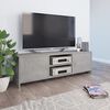 vidaXL TV Cabinet Concrete Grey 120x30x37.5 cm Engineered Wood