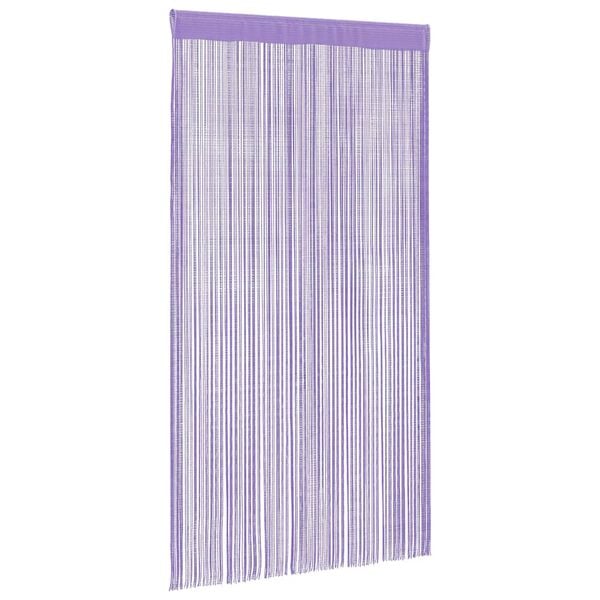 vidaXL String Curtains 2 pcs Purple 100x250 cm