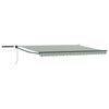 vidaXL Electric Retractable Awning Green, White and Anthracite 5 x 3 m