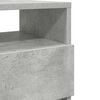 vidaXL Bedside Cabinet with 2 Drawers Concrete Grey 40x33x60 cm