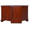 vidaXL Corner TV Cabinet Classical Brown Solid Mahogany Wood