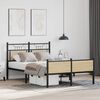 vidaXL Bed Frame without Mattress Sonoma Oak 120x200 cm Engineered Wood