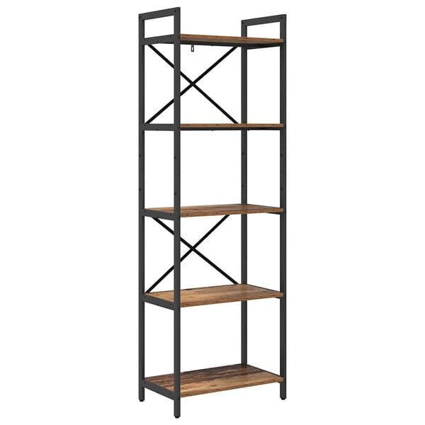 vidaXL Bookshelf Old Wood 56 x 34 x 171 cm Engineered Wood