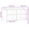 vidaXL Hallway Bench SANDNES 87x40x50 cm Solid Wood Pine