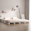 vidaXL Pallet Bed without Mattress White 140x190 cm Solid Wood